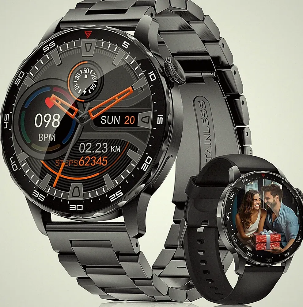 smartwatch herren business mit telefonfunktion,ip68 wasserdicht fitness track...