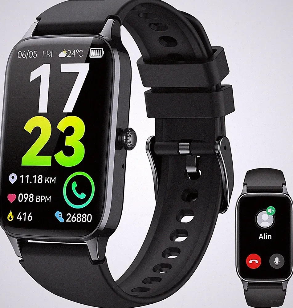 Smartwatch Herren Damen 1,57" HD mit Telefonfunktion Wasserdicht