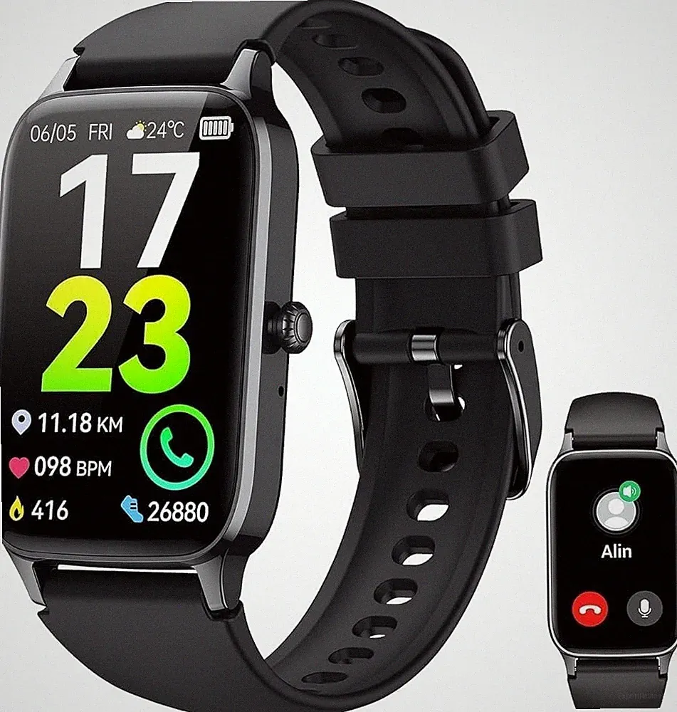 Smartwatch Herren Damen 1,57 Zoll HD Fitnessuhr mit 110 Sportmodi