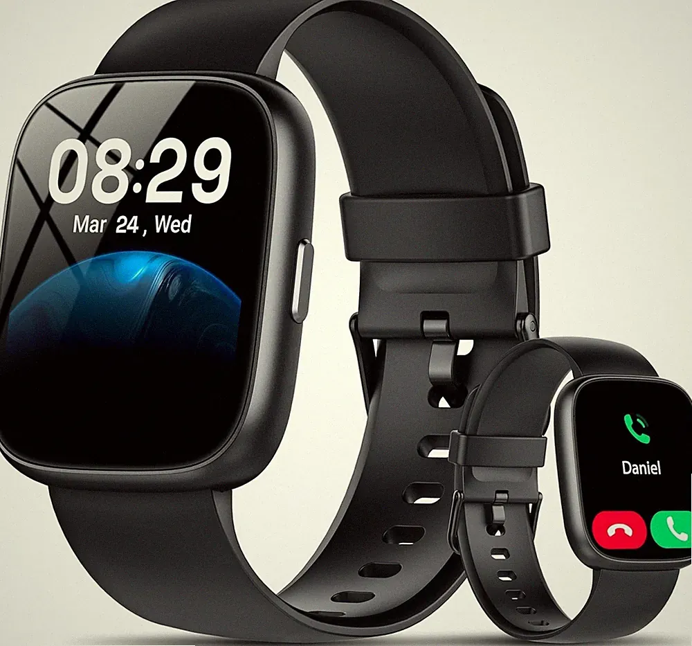 Smartwatch Herren Damen, 1.83" Smart Watch mit Bluetooth Anrufen/Alexa, 100+S...