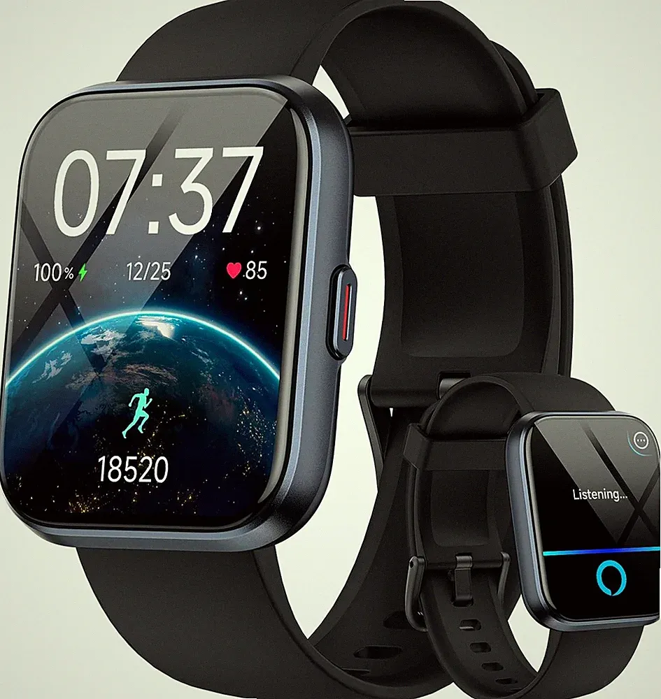 Smartwatch Herren Damen 1,85 HD Display 10 Tage Akku 3ATM Wasserd