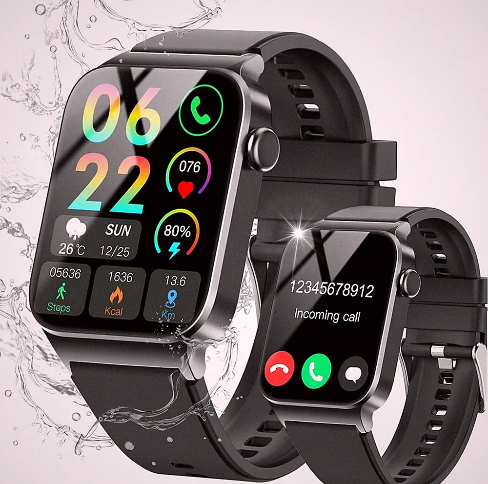 stecei smartwatch herren damen, 1,85'' hd touchscreen