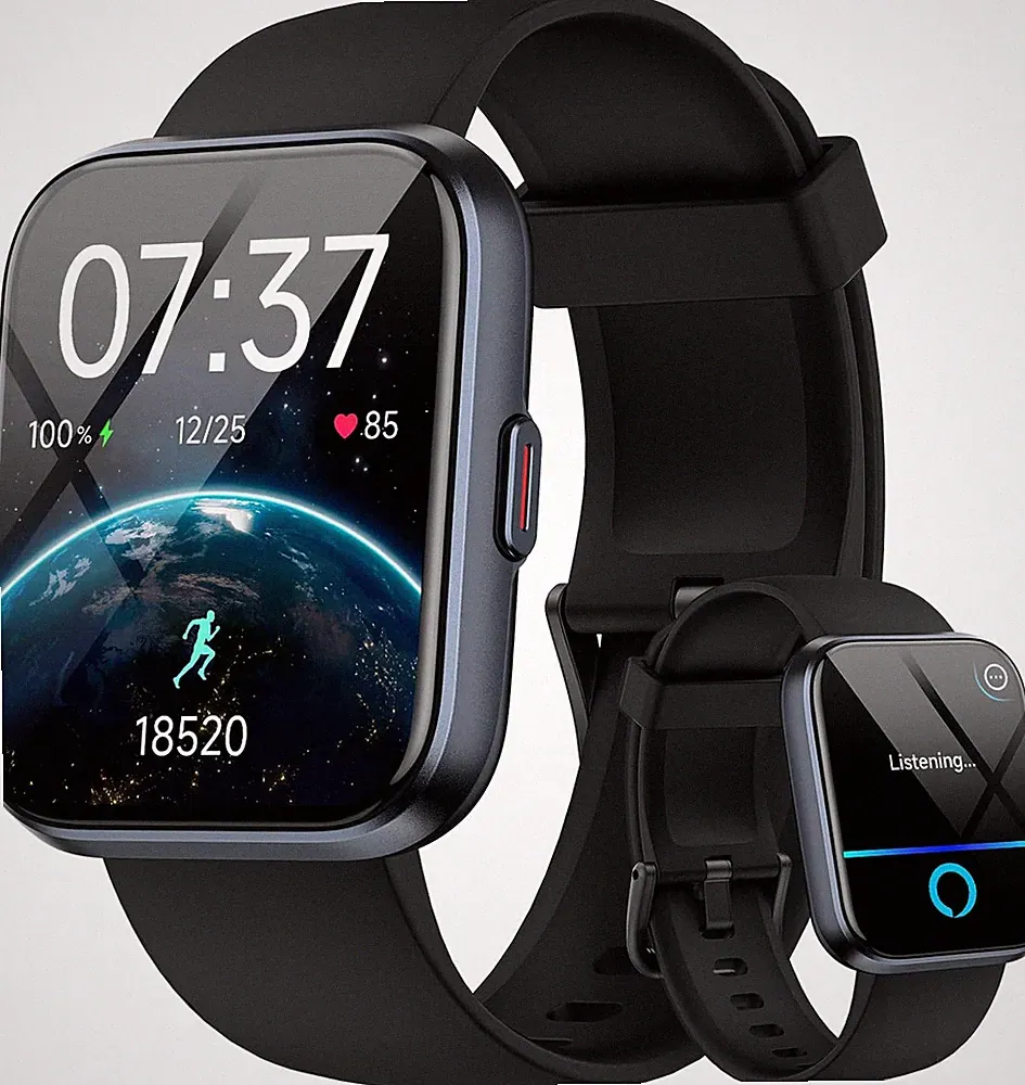 Smartwatch Herren Damen, 1.85" Smart Watch Mit Telefonfunktion/Whatsapp, Fitness