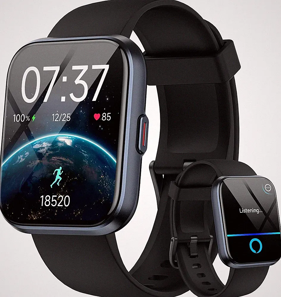 Smartwatch Herren Damen 1,85 Zoll HD Display 10 Tage Akku 3ATM wasserdicht
