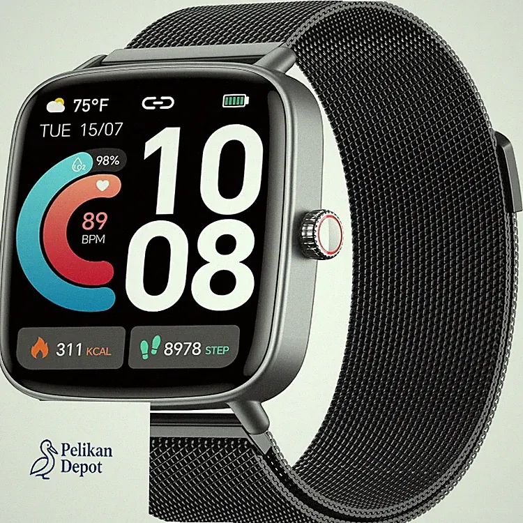 Smartwatch Herren Damen 1,85 Zoll HD Display Wasserdicht 1