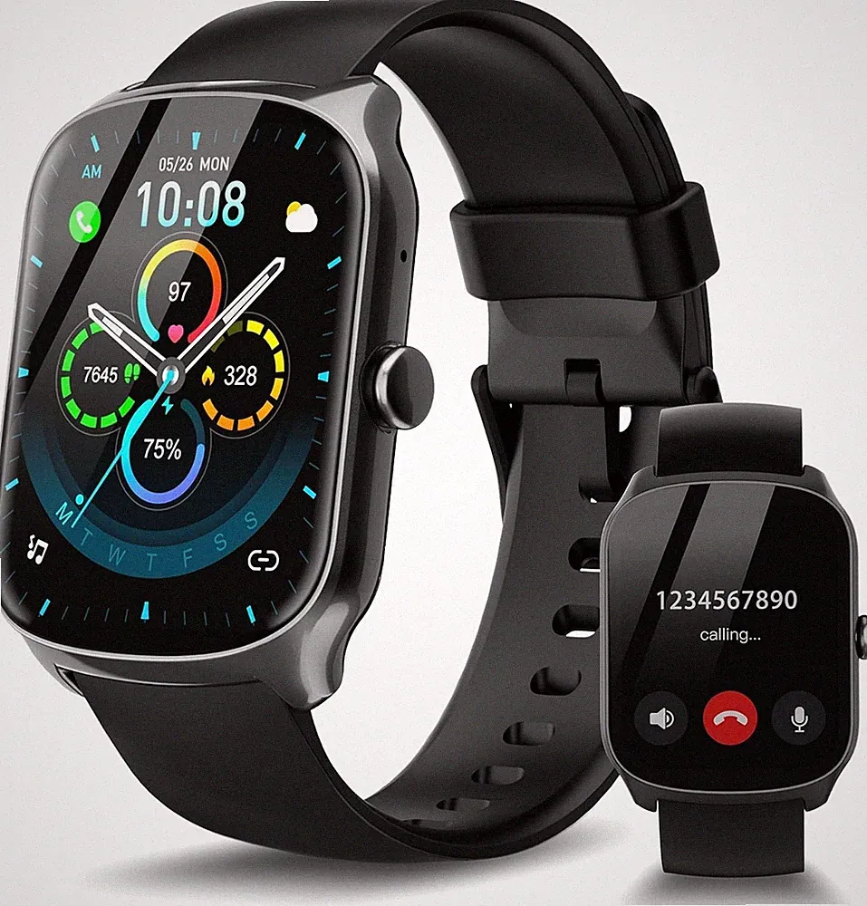Smartwatch Herren Damen, 1.95" Fitnessuhr mit Telefonfunktion, Smart Watch 100+