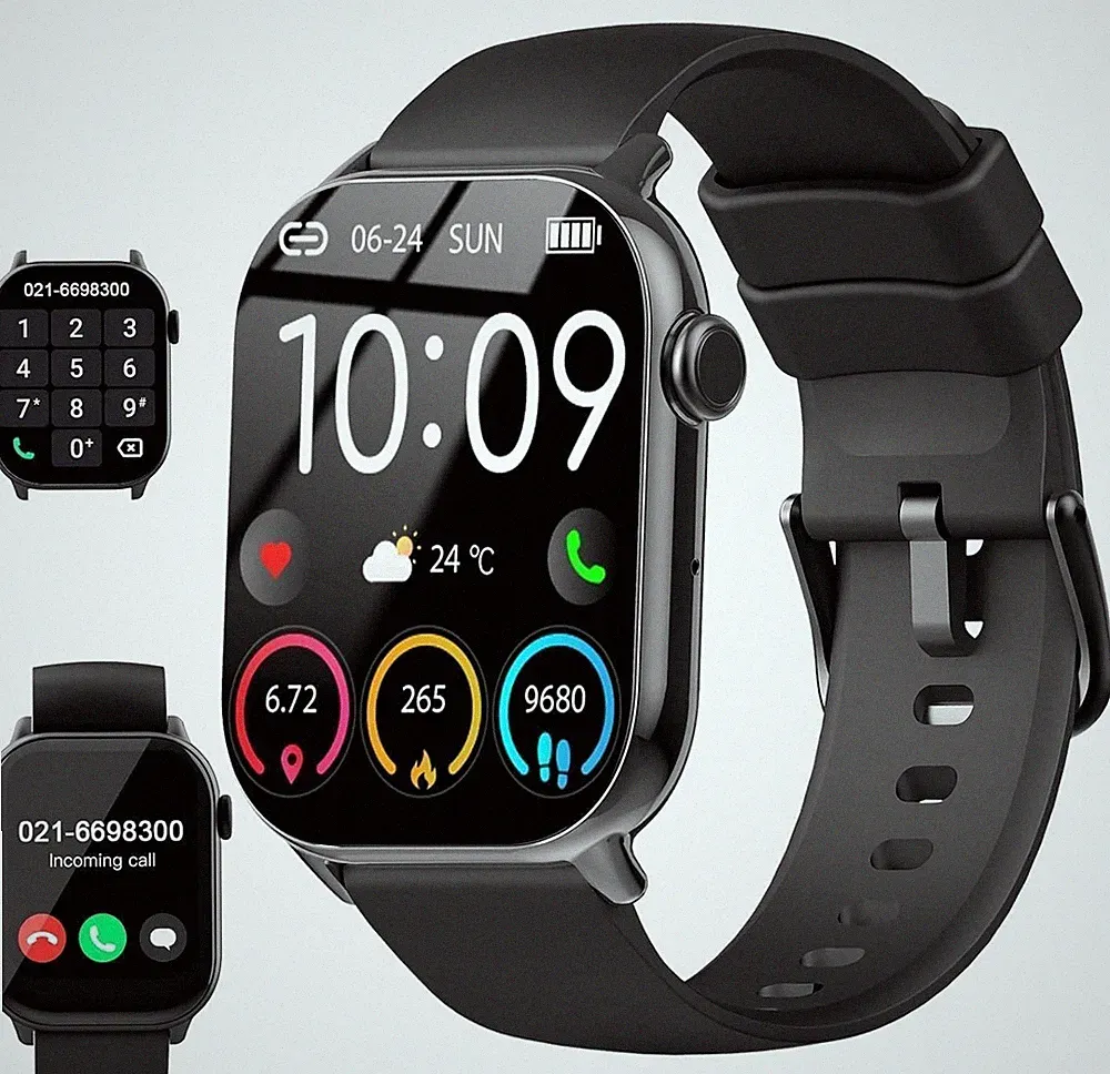 Smartwatch Herren Damen, 1,96" HD Smartwatch 2026 mit Telefonfunktion, Smart Wat