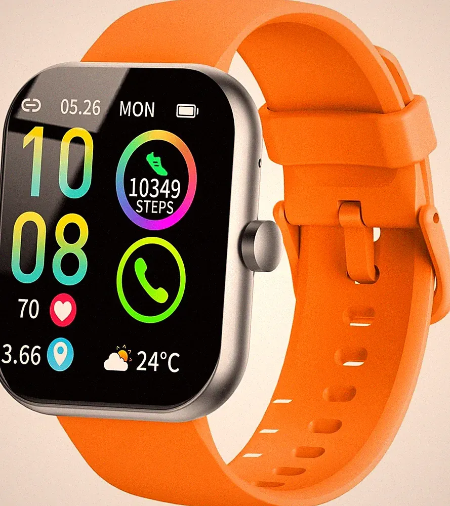 Smartwatch Herren Damen, 1,96" HD Touch Fitnessuhr Damen mit Telefonfunktion,...
