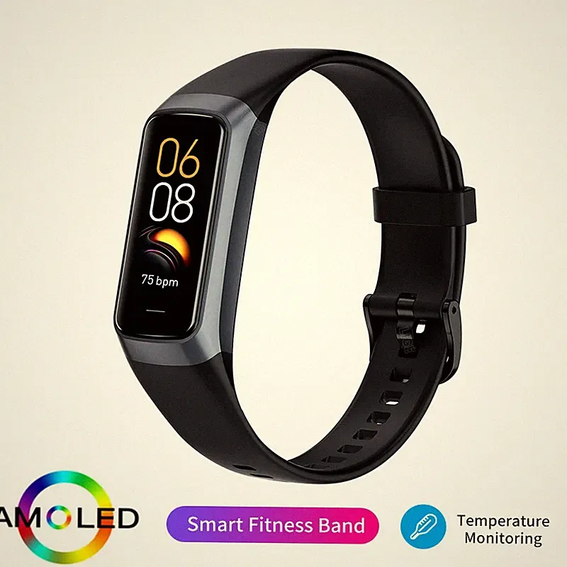 Smartwatch Herren Damen 11 Zoll AMOLED Display Uhr wasserdicht Sport Tracking