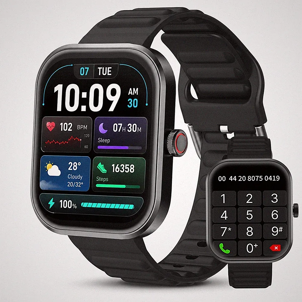 Smartwatch Herren Damen 2,01" HD Fitness Armband mit Telefonfunktion, Wasserd...