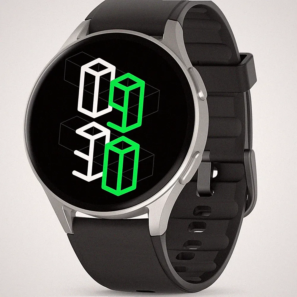Smartwatch Herren Damen AMOLED Fitness Tracker GPS Alexa Sportuhr Android iOS