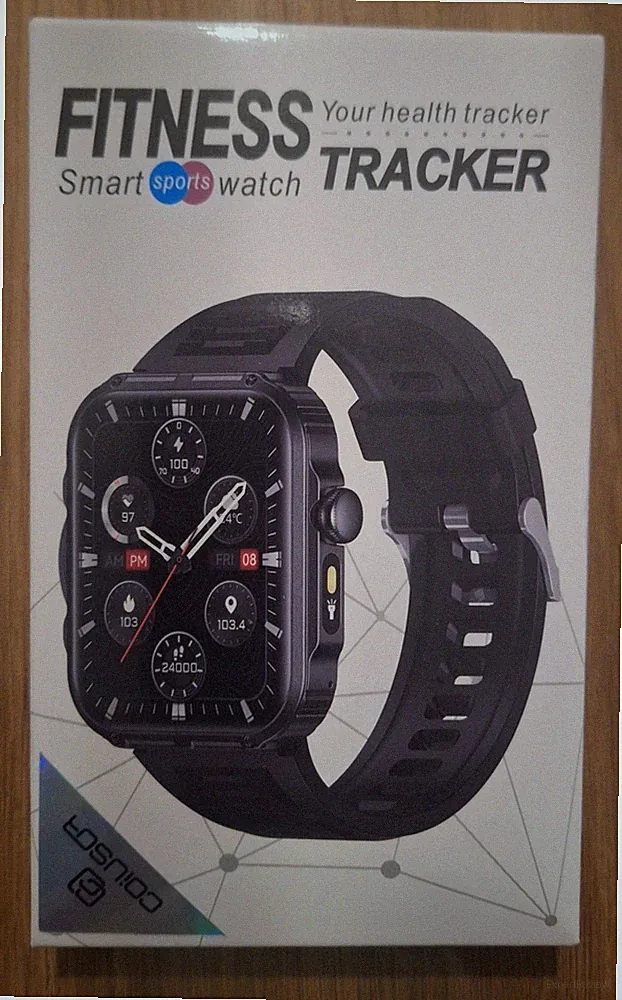 Smartwatch Herren Damen COIUSOR 2,02 schwarz, neu in OVP!