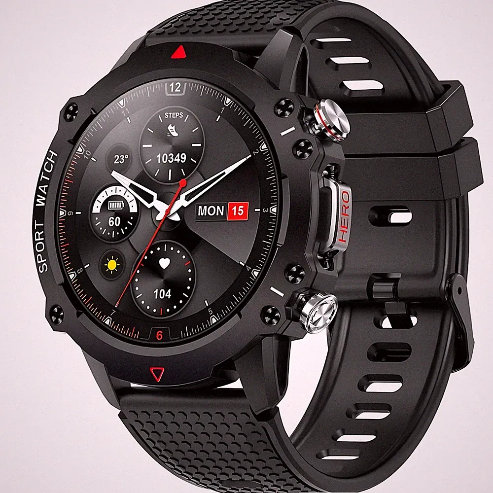 Smartwatch Herren Damen Fitness Tracker mit Bluetooth Anrufe Schrittzähler DE