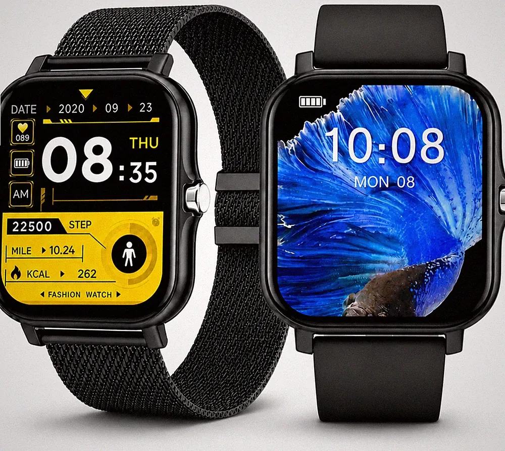 Smartwatch Herren Damen Fitnesstracker Fitnessuhr mit Bluetooth Telefonfunktion