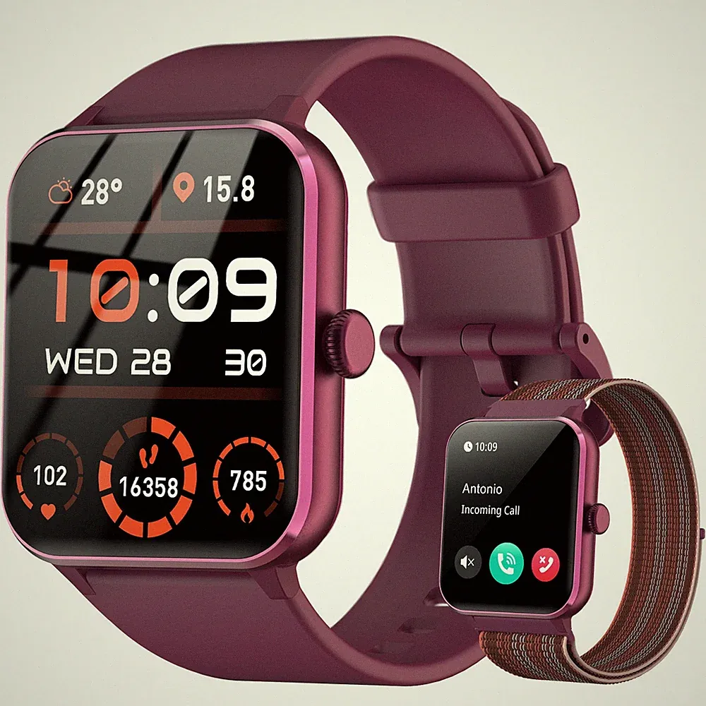 Smartwatch Herren Damen Fitnessuhr Armbanduhr mit Pulsmesser Schlafmonitor SpO2