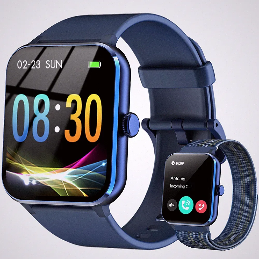 Smartwatch mit Telefonfunktion SportuhrFitnessuhr mit Blutdrucks Schlafmonitor
