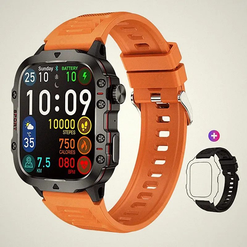 Smartwatch Herren Damen Mit EKG+HRV Fitnessuhr Tracker Bluetooth Telefonfunktion