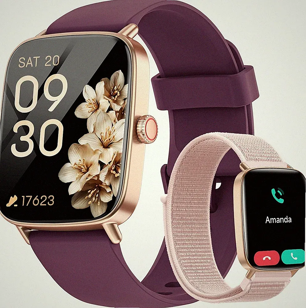 Smartwatch Herren Damen mit HD Display, 1.85 Zoll