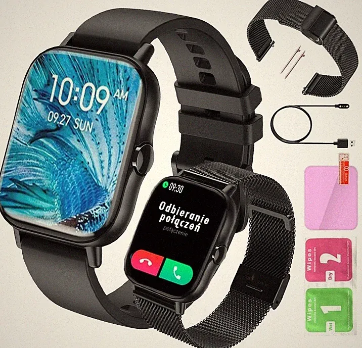 Smartwatch Herren Damen mit Telefonfunktion, 1,78" Touchdisplay, Bluetooth, IP67