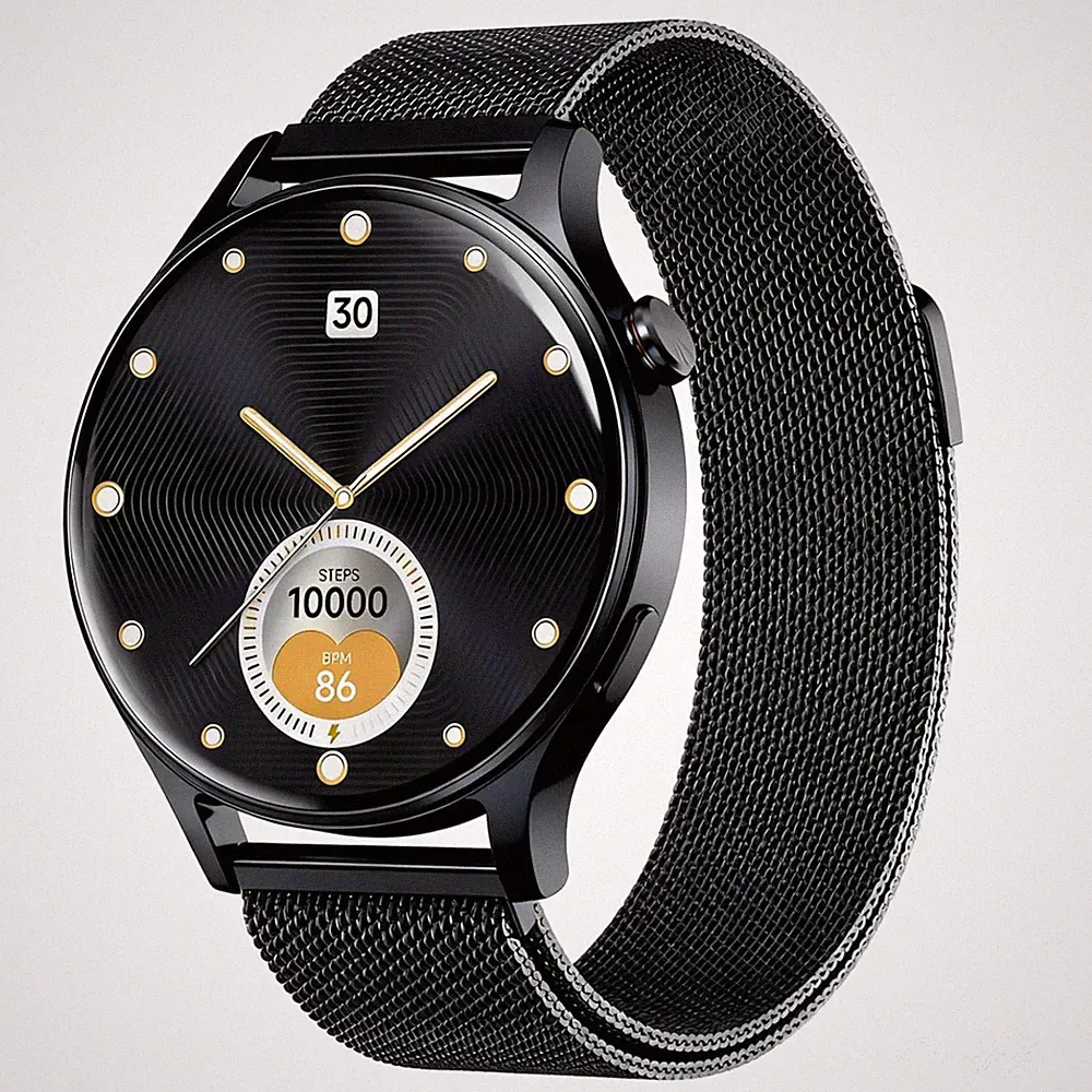 Smartwatch Herren Damen mit Telefonfunktion AMOLED 1.32" Gesundheits Fitness...