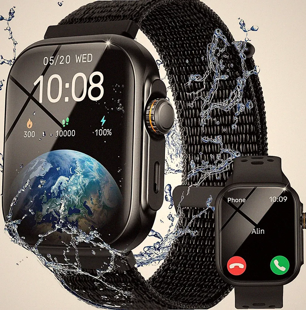 Smartwatch Herren Damen mit Telefonfunktion Armbanduhr Sportuhr für Android IOS