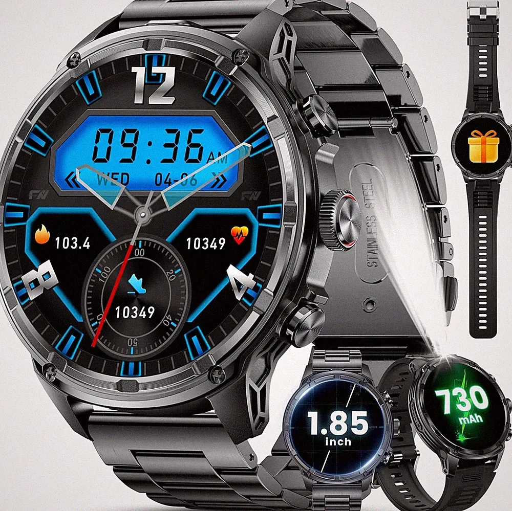 Smartwatch Herren Damen mit Telefonfunktion Gym Sportuhr Armbanduhr Watch Uhr