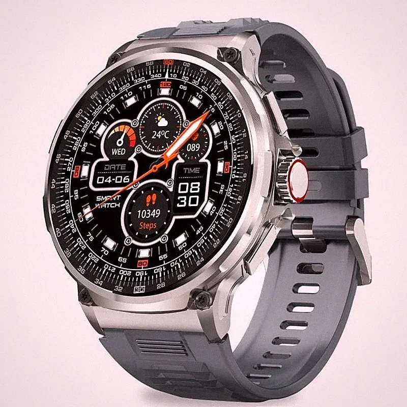 Smartwatch Herren Damen Telefonfunktion Sportuhr 30 Tage Akku für Android IOS