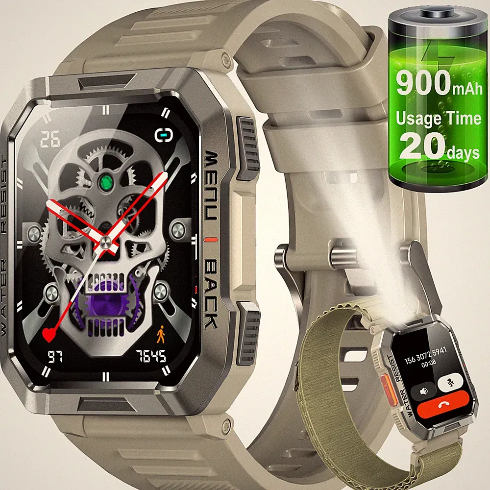 Smartwatch Herren Damen Wasserdicht Fitnessuhr mit Schrittzähler für Android iOS