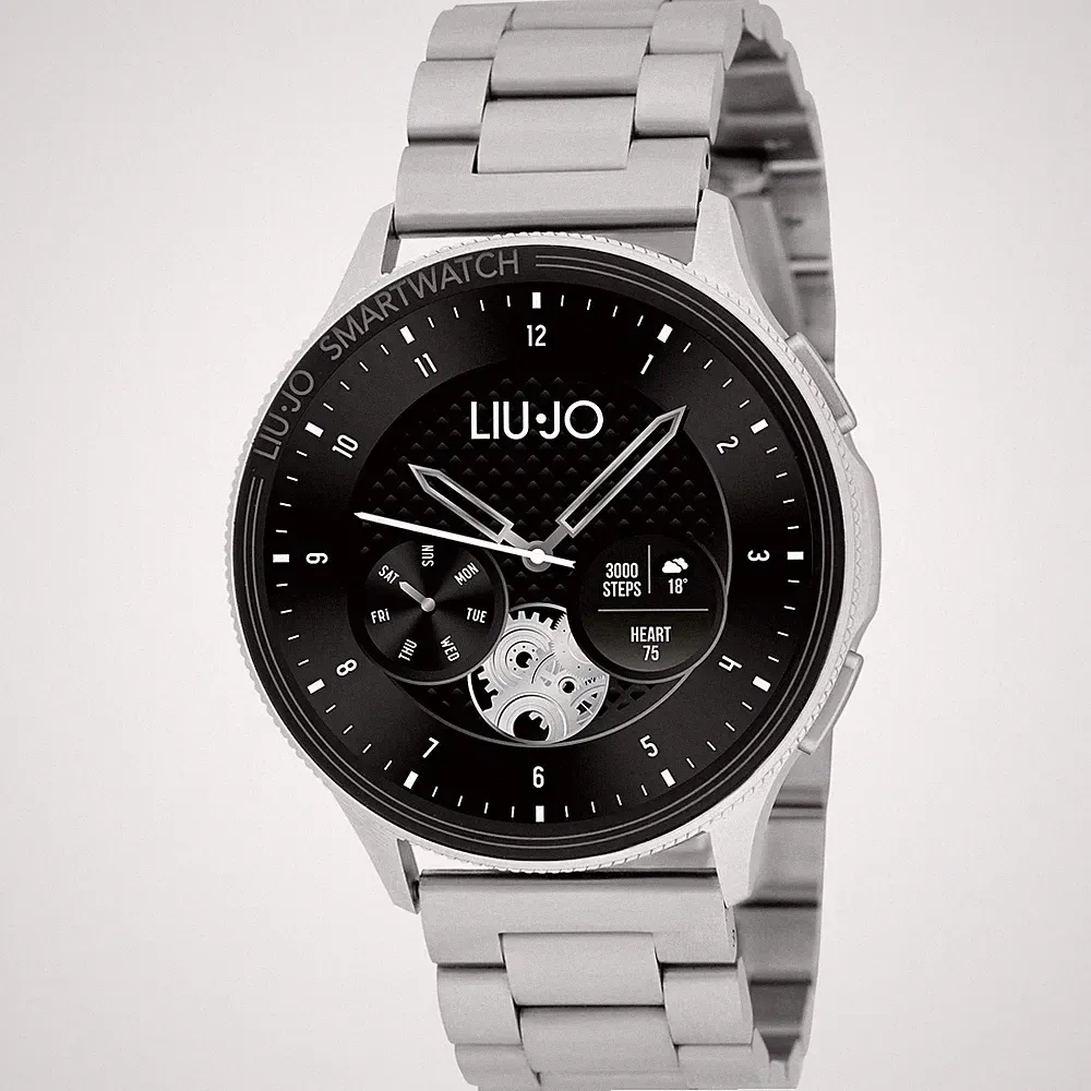 Smartwatch Herren LIU JO LUXURY VOICE SWLJ075 Edelstahl Touchscreen