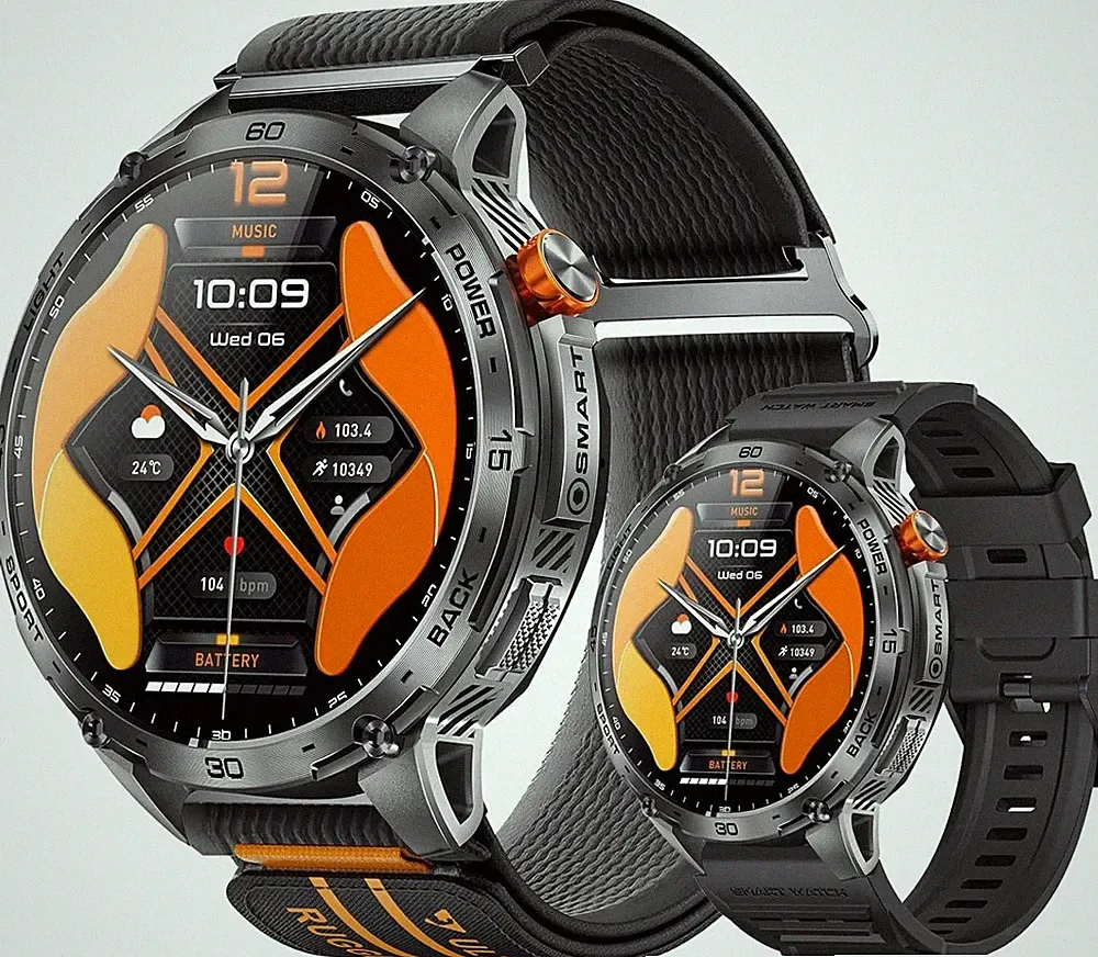 Smartwatch Herren Männer mit Telefonfunktion Sportuhr Armbanduhr für Android IOS