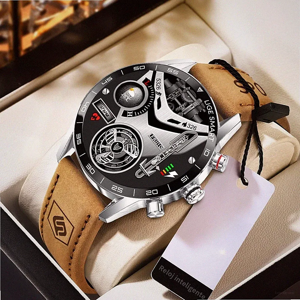 Smartwatch Herren Militär Wasserdicht GPS Bluetooth Anruf AMOLED HD Android iOS
