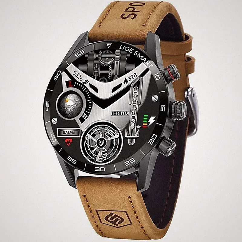 Smartwatch Herren Militär Wasserdicht GPS Bluetooth Herzfrequenz Android iOS Neu