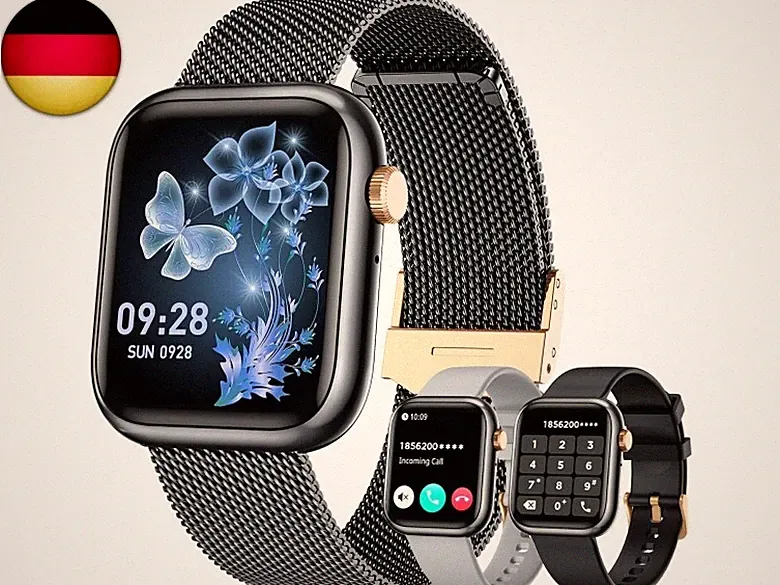 Smartwatch Herren mit Bluetooth Telefonfunktion Fitnessuhr?1,83''HD Touchscreen