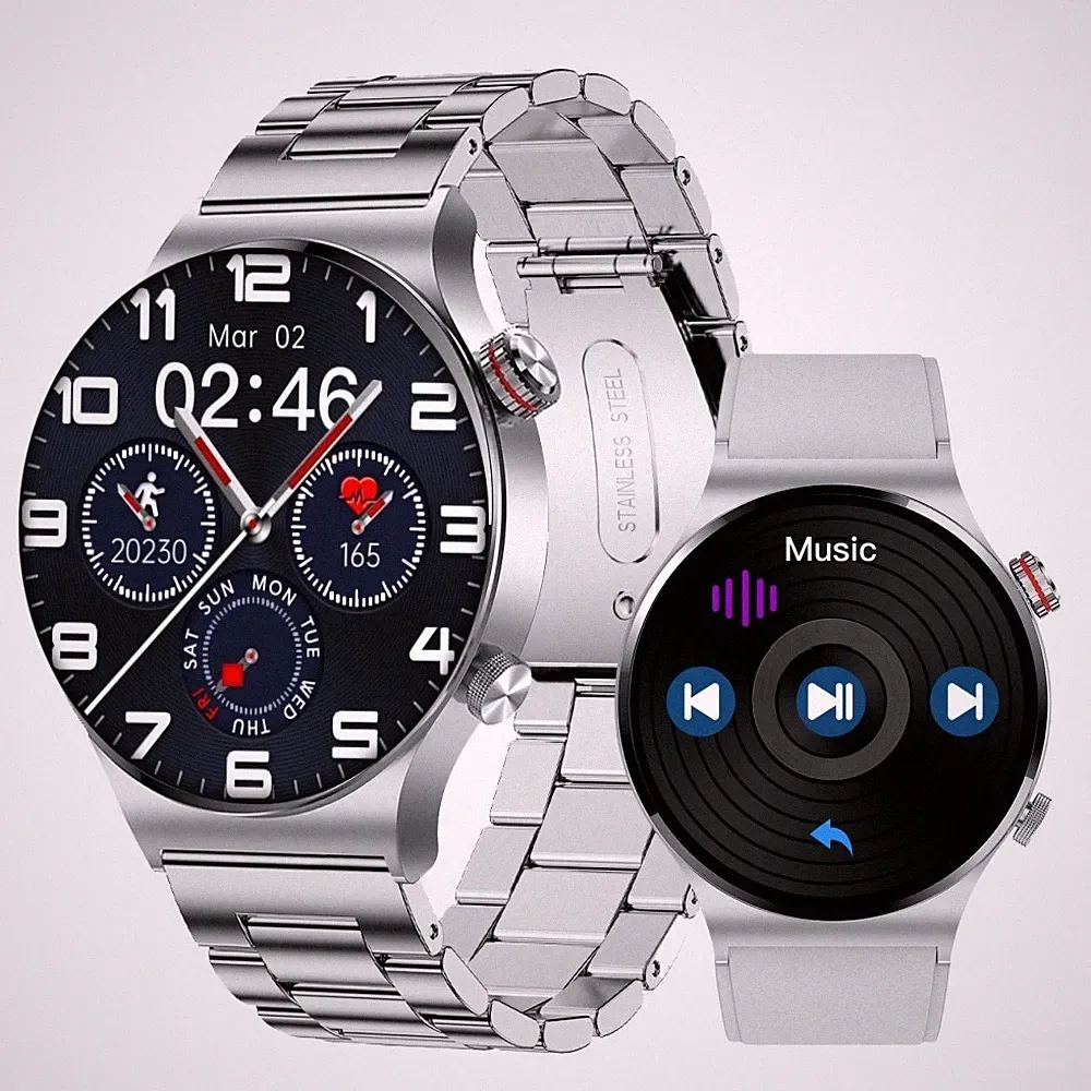 Smartwatch Herren mit Fitness Tracker Wasserdichte Bluetooth für iPhone Android