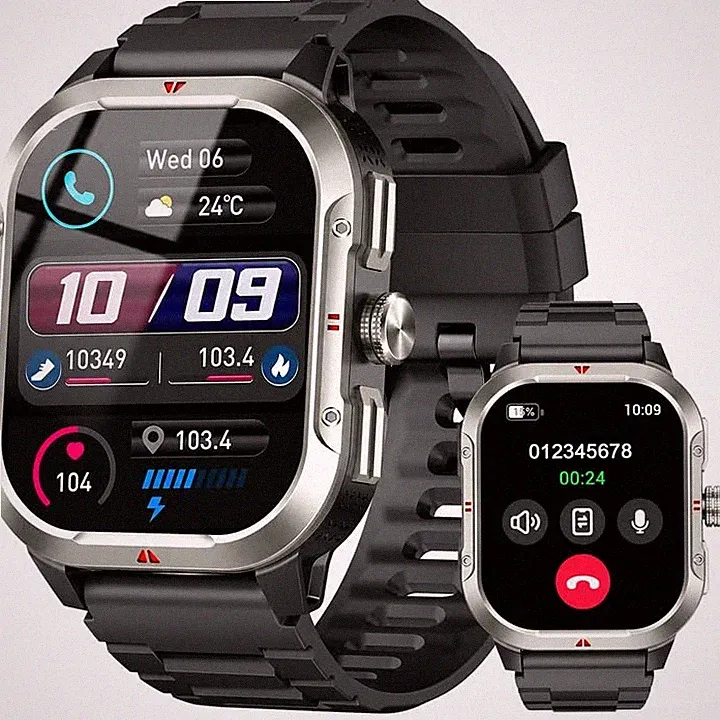 Smartwatch Herren mit GPS,2.06" HD Smart Watch mit Telefonfunktion