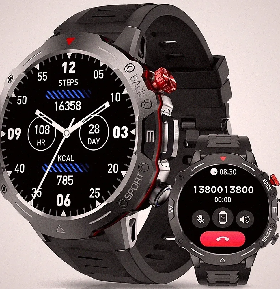 Smartwatch Herren mit Telefonfunktion 1,52 Zoll HD Touchscreen 120+ Sportmodi