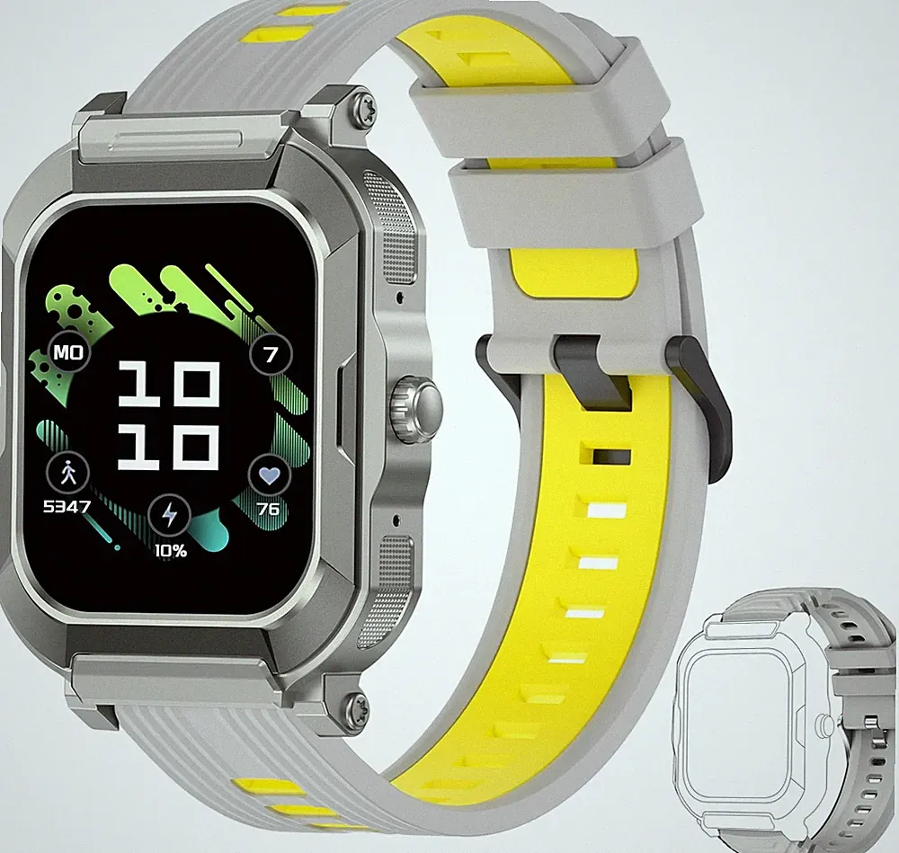 Smartwatch Herren Mit Telefonfunktion 1,91 DIY HD Voll Touchscreen,Fitness Track