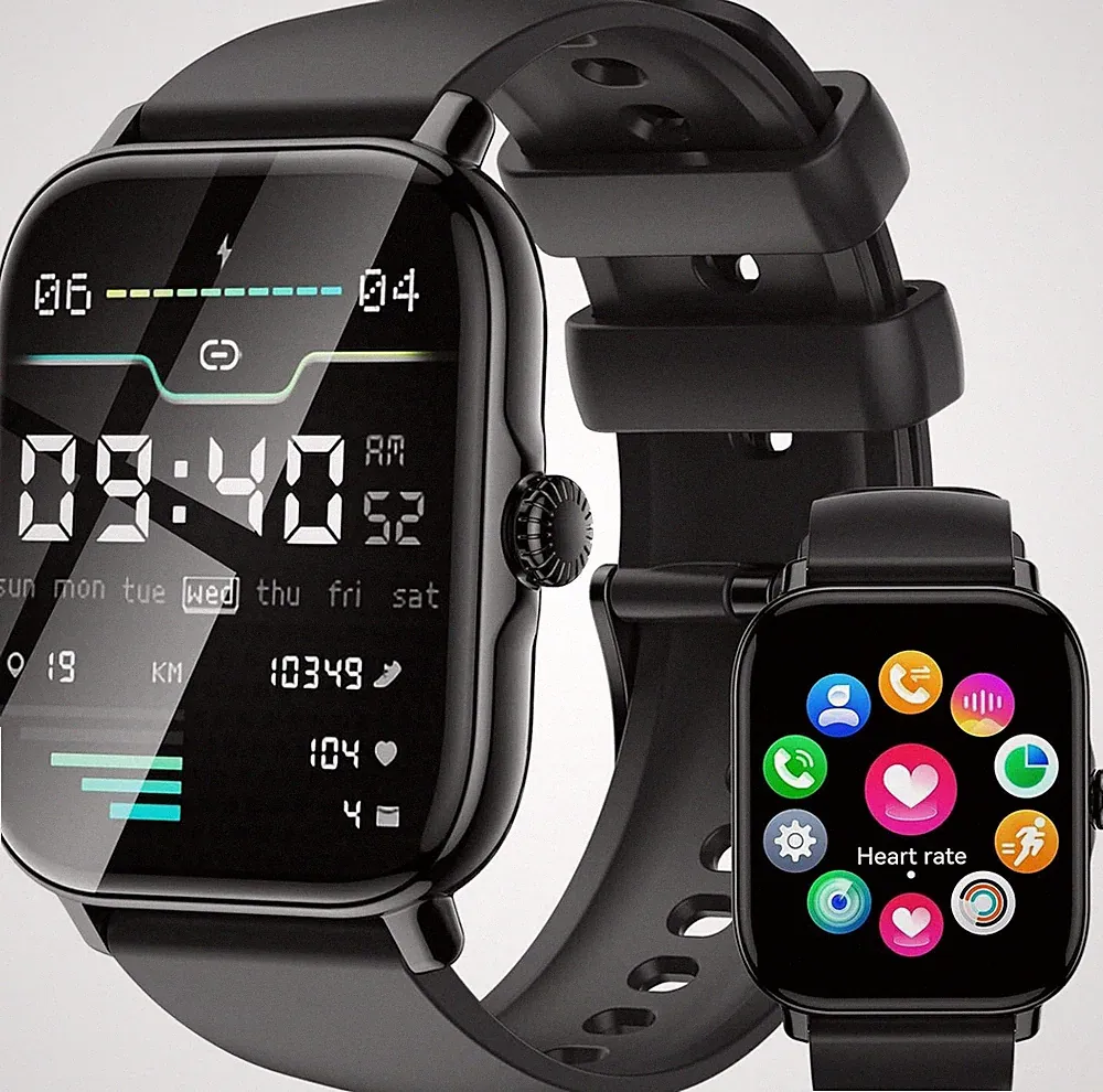 Smartwatch Herren mit Telefonfunktion Armbanduhr Watch iPhone Samsung Huawei Tab