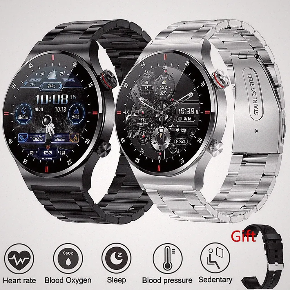 Smartwatch Herren Smartuhr NFC EKG PPG Bluetooth Sport Herren Armbanduhr Männer