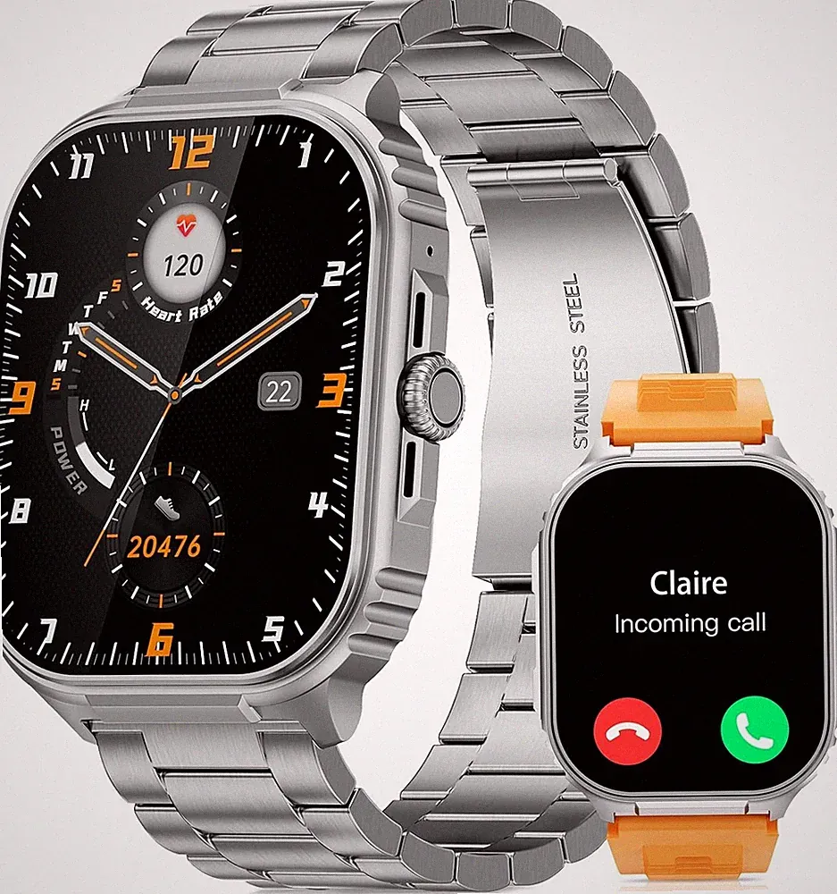 Smartwatch Herren Telefonfunktion Armbanduhr Smart Watch Uhr für iOS Android
