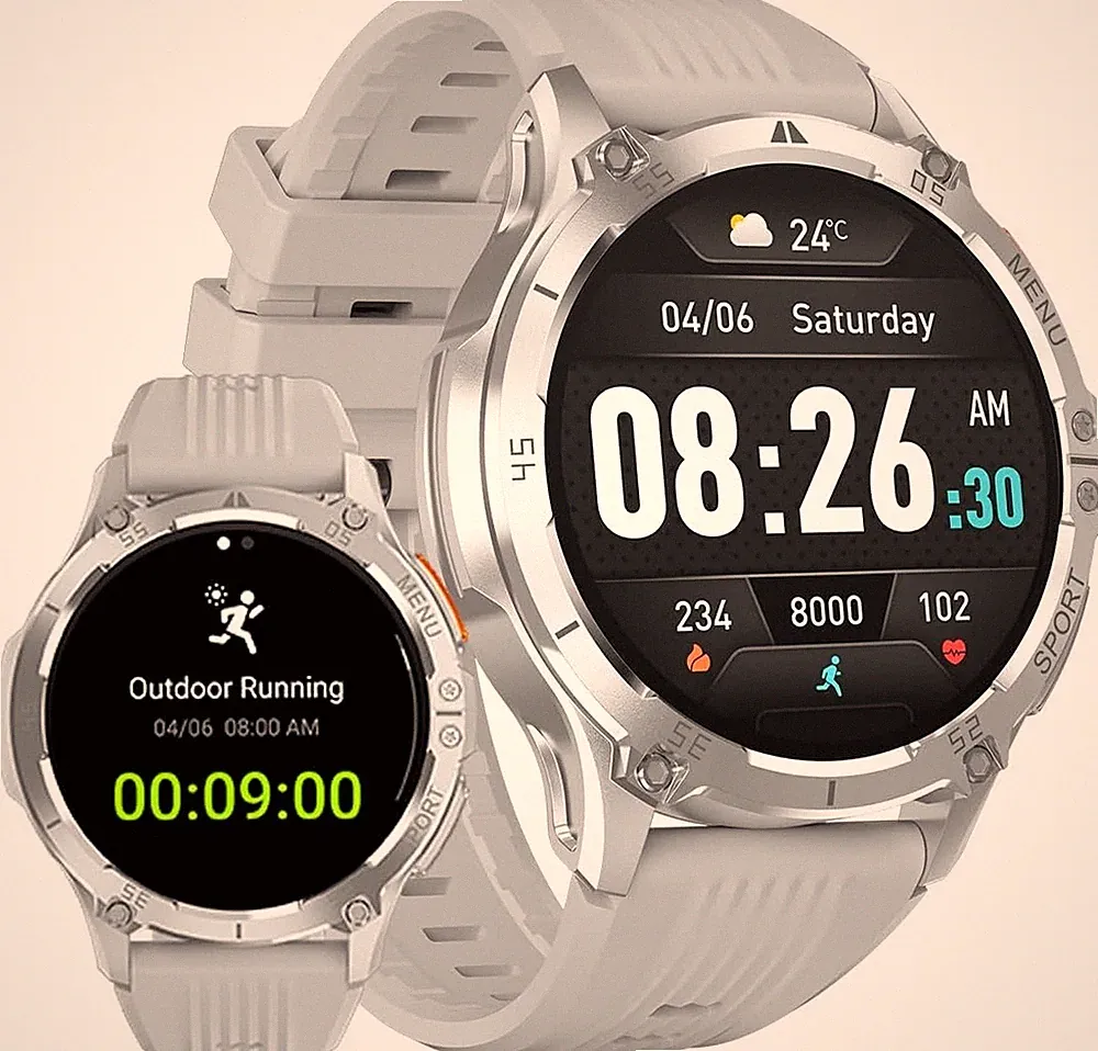 Smartwatch Herren Telefonfunktion Armbanduhr Watch für iPhone Samsung Huawei Tab
