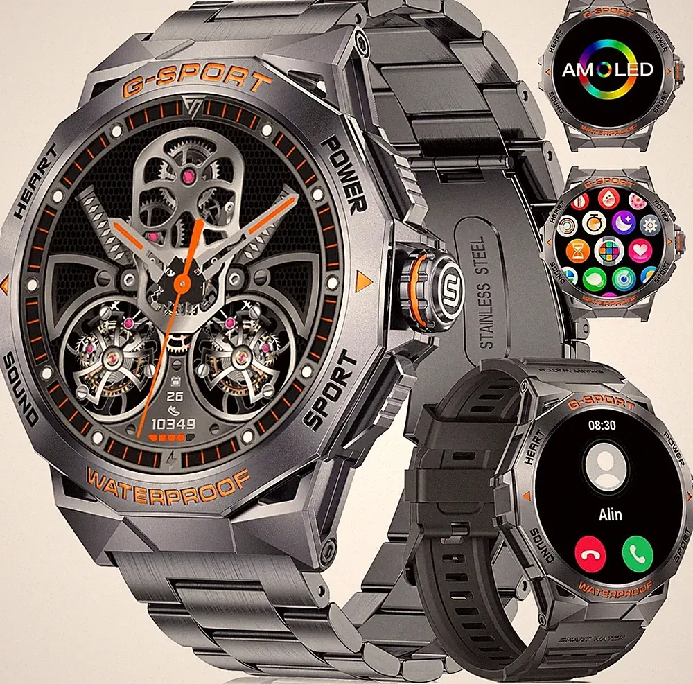 Smartwatch Herren Telefonfunktion Armbanduhr Watch für Samsung Xiaomi Huawei Tab