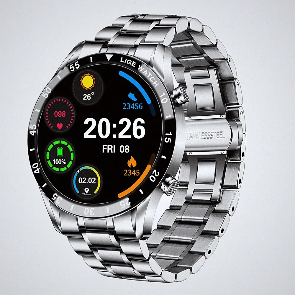 🔥Smartwatch Herren Telefonfunktion Bluetooth Wasserdicht Schlaftracker Geschenk