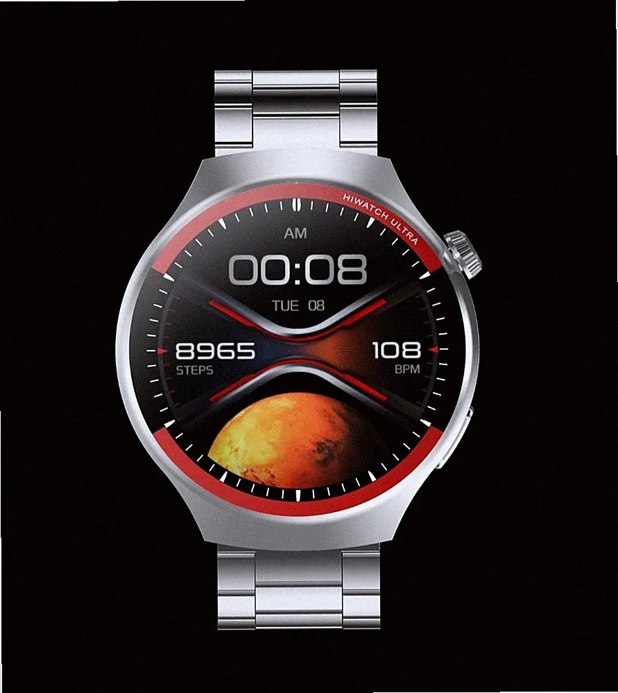 Smartwatch Hiwatch 4 Pro+ Herren Damen Fitnessuhr Bluetooth TOP✅️