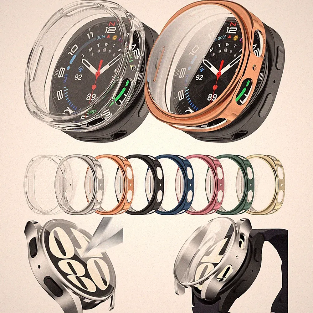 Smartwatch Hülle für Samsung Galaxy Watch 9 / 8 / 7 40 44mm TPU Full Cover Case