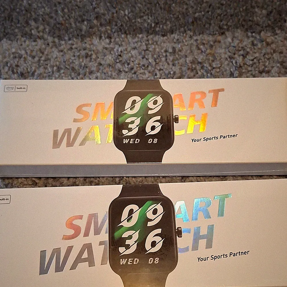 Smartwatch IDW15 Bluetooth-Anrufe 2erSet Schwarz Und Pink Neupreis Pro Stck 30