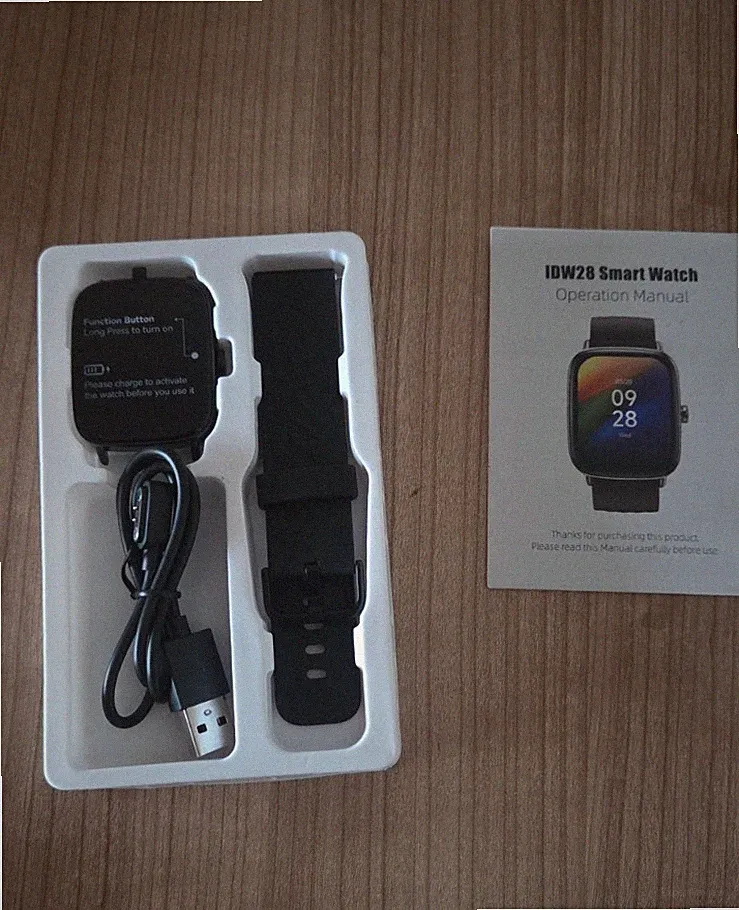 Smartwatch IDW28 Veryfit Sportmodi Fitness Tracker mit Herzfrequenz 22mm Armband