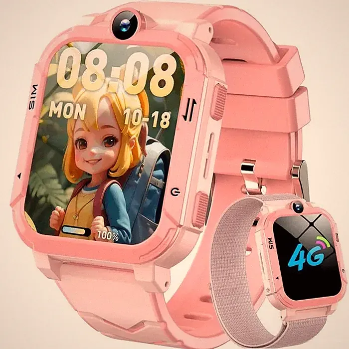 Smartwatch Kinder 4G GPS SOS Anruf SIM Video Akku 800mAh Ros-Blackview