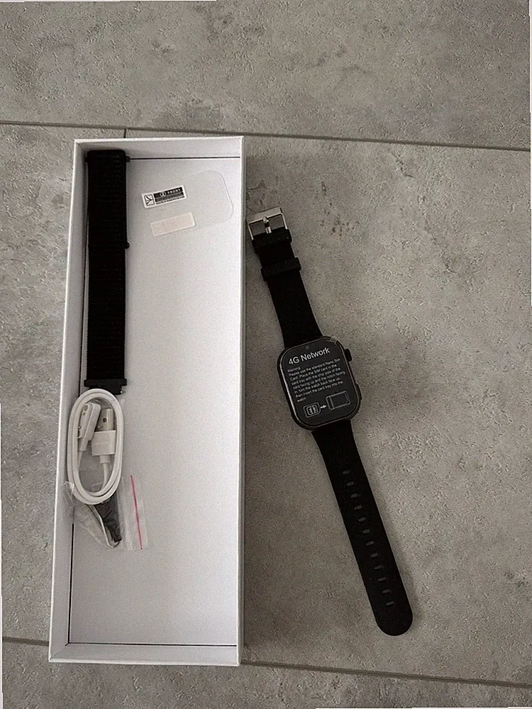 Smartwatch Kinder 4G, mit Simkarte, Wasserdicht, Schulmodus