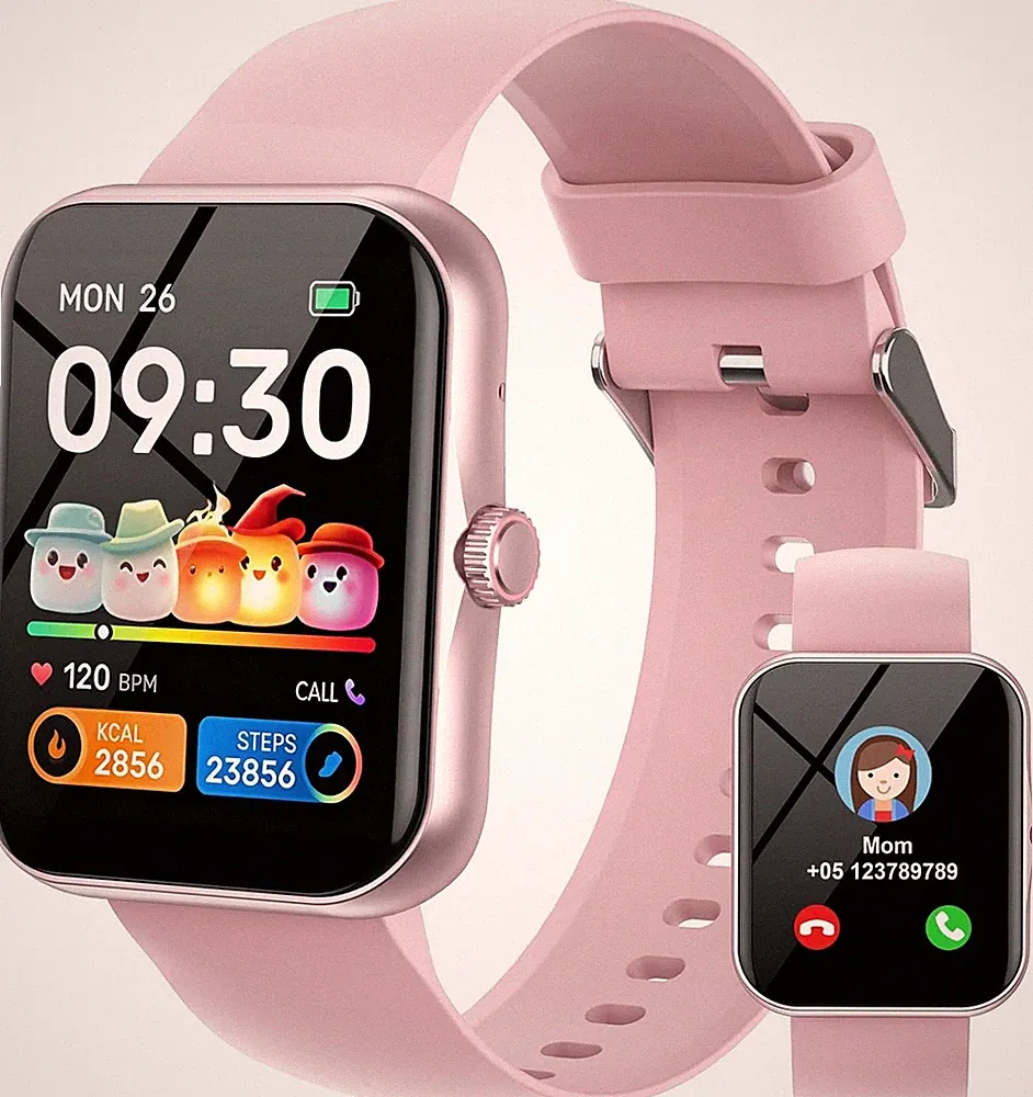 Smartwatch Kinder Fitness Tracker, 1,83" HD Kinder Smartwatch für Mädchen J